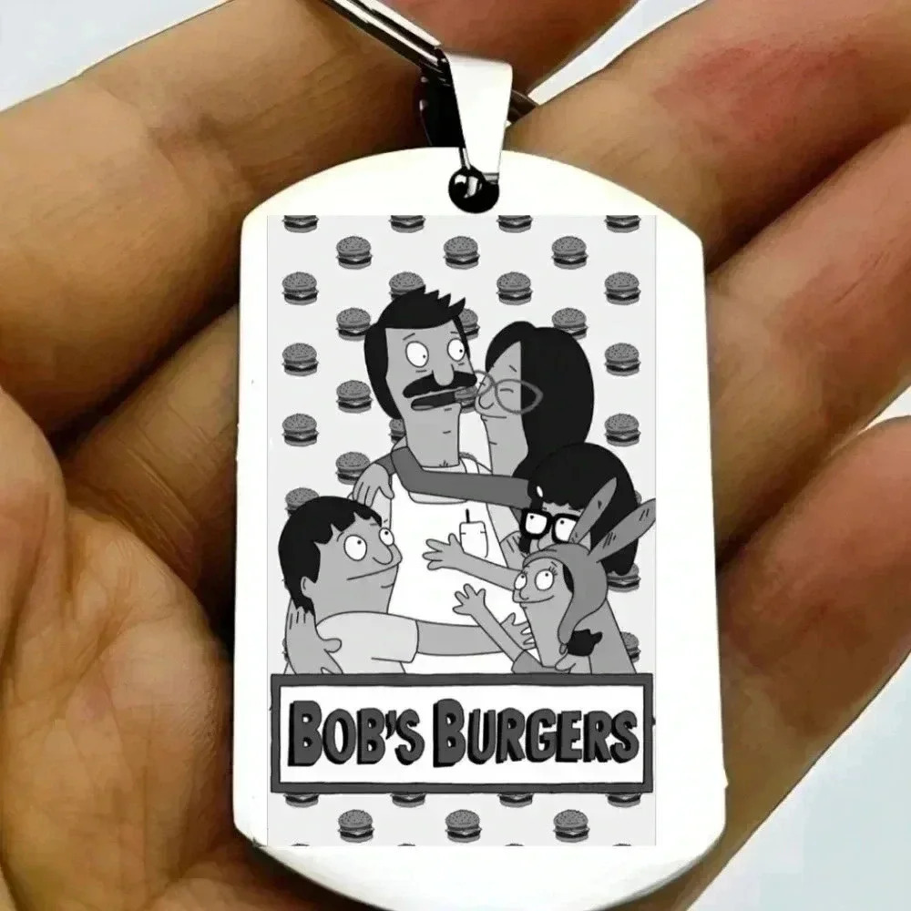 Bob's Burger Hot family time love Keychain